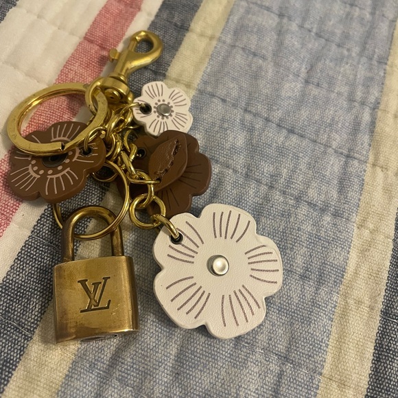 Authentic Louis Vuitton Lock w/ Unbranded Keychain or Bag Charm *No Key for Lock - Picture 4 of 4